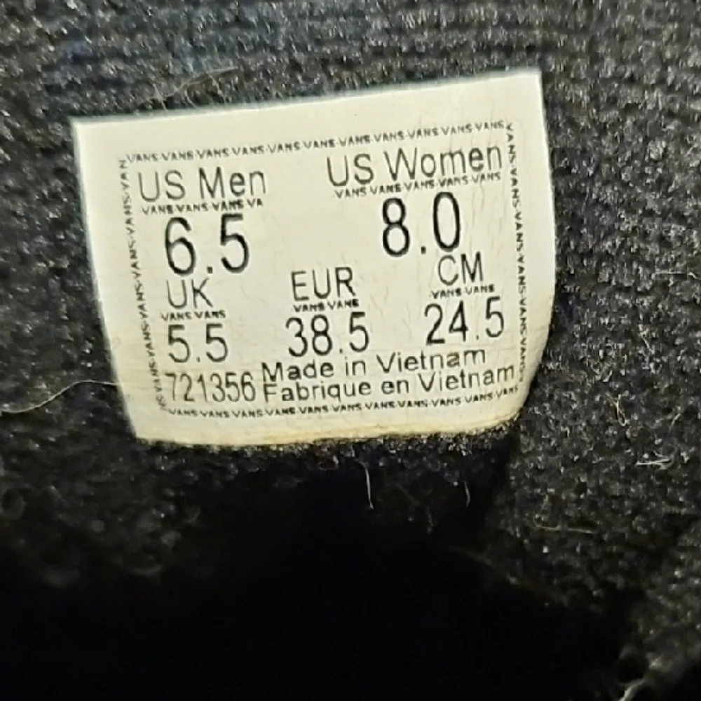 Vans Black and Red High-Top Sneakers - Picture 6 of 6